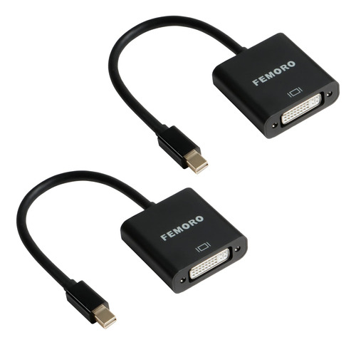 Femoro Paquete De 2 Adaptadores Mini Displayport A Dvi, Puer