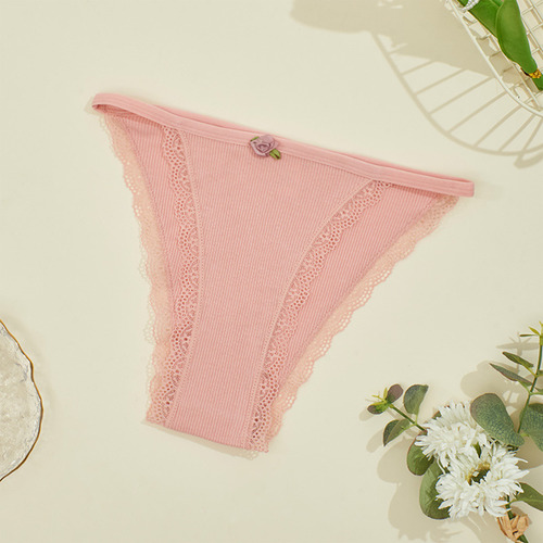 Bragas S Para Mujer, Tanga De Color Liso, Ropa Interior Con