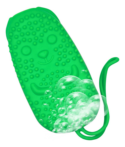 Esponja De Baño Exfoliante De Ducha Cepillo Con Cuerda Spa Verde