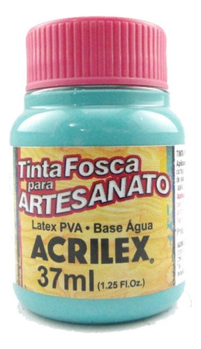 Tinta Acrilex Fosca Para Artes. 37 Ml 577 Turquesa