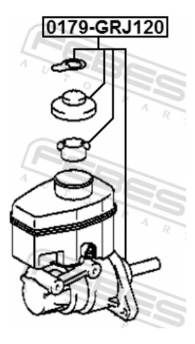 Cilindro Mestre Toyota Land Cruiser Prado 2003-2009 - Febest
