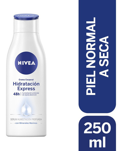  Crema Corporal Nivea Hidratación Express 250ml