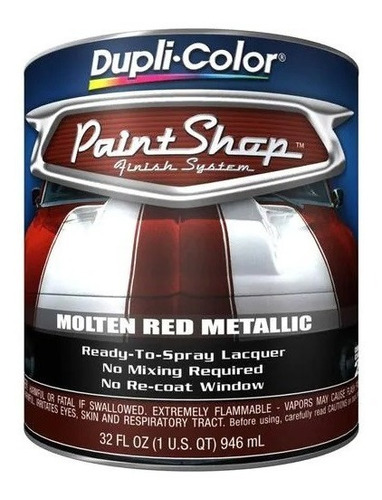 Imprimador De Superficie De 1/4 De Galón Color Rojo Metalico