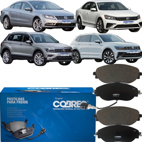 Pastilha De Freio Diant Cobreq Passat 2.0 3.6 Tiguan 1.4 2.0