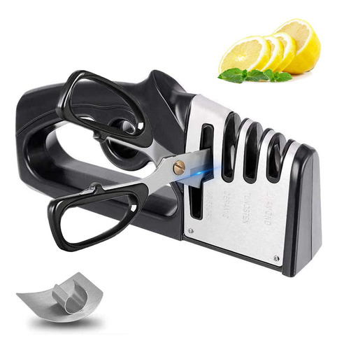 Afilador De Cuchillos Cocina 4 En 1,manual Profesional