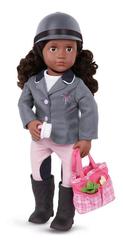 Imagen 2 de 7 de Muñeca Ecuestre Rashida 45cm + Caballito Y Accesorios Nuevo