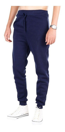 Calça Moletom Skinny Masculina Sport Style Casual Luxo Lisa