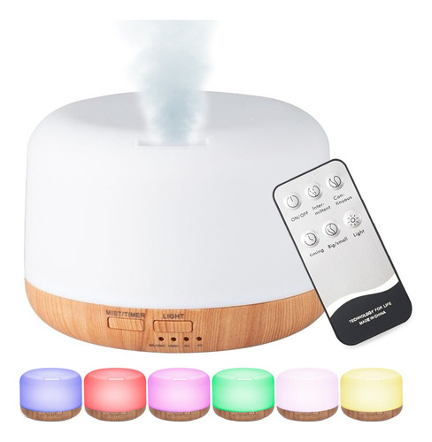 Humidificador Difusor Ultrasonico Aire Lampara Led