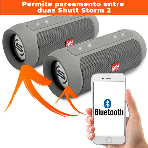 Imagem 3 de 5 de Caixa Caixinha De Som Bt Storm 2 Toca Pendrive E Rádio Fm