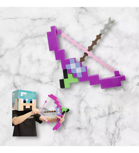 Arco Encantado De Minecraft Con Flecha En Forma De Poción