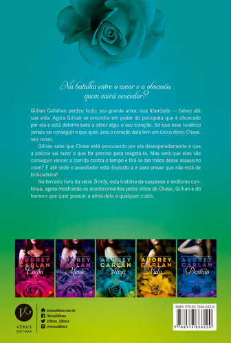 Alma (Vol. 3 Trinity), de Audrey Carlan. Trinity (3), vol. 3. Editorial Verus Editora Ltda., capa mole em português, 2017