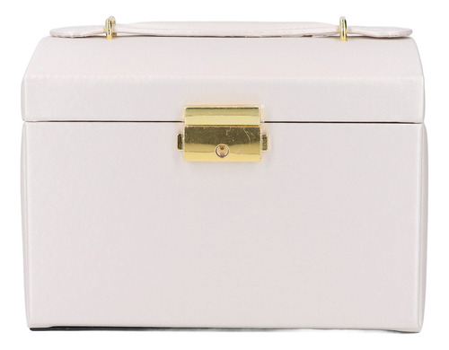 Estuche Para Joyas, Organizador Grande De Piel Sintética Con