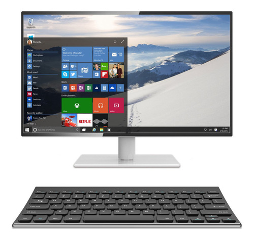 Arteck Teclado Inalámbrico Ultrafino Acero Inoxidable Ews