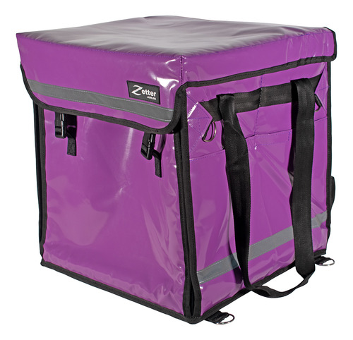Mochila Térmica Reparto Pizza Uber Eats Morado 41x41x45 Cm