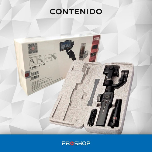 Imagen 10 de 10 de Estabilizador Steadycam Gimbal Zhiyun Smooth 4 Celular Black