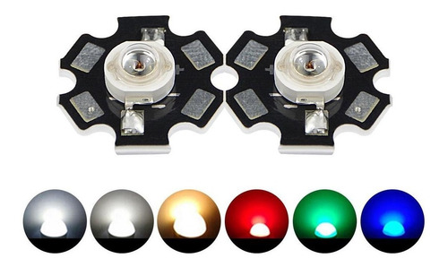 Diodo Chip Led Smd De Potencia 1w 3-3.6v - Blanco (5units)