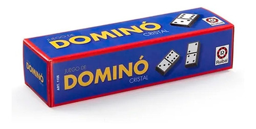 Juego De Mesa Domino Cristal Clásico Ruibal 28 Fichas