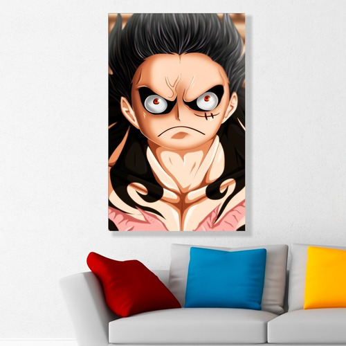 Cuadro Decorativo Luffy Gear Fourth One Piece Art 80x50cm