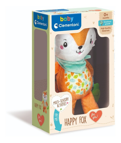 Zorro Feliz Primeras Actividades Suave Baby Clementoni Bebe