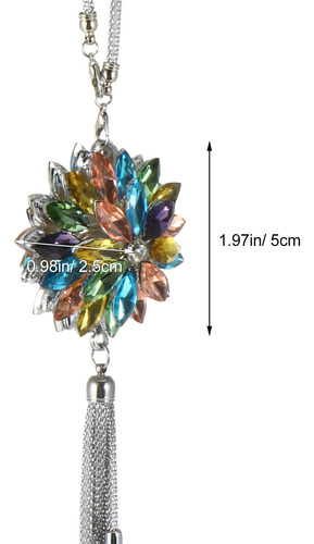 Adorno Colgante Con Diseño De Camelia De Cristal, 1 Unidad,