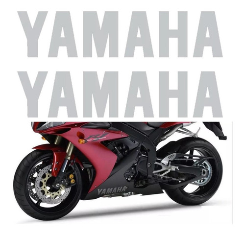 Kit Faixa Adesivo Spoiler Para Yamaha R1 2004 14161 Cor PRATA