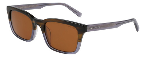 Lentes Sol Nautica Unisex N6262s-5320-215 Brown Grey Color Brown Grey Gradient