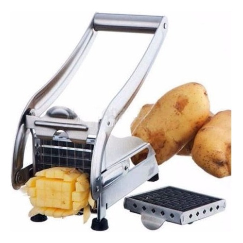 Corta Papas Rebanador Acero Inoxidable Práctico Cocina