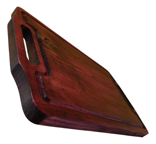 Tabla De Madera Para Picar Carne Asada 38x24cm Personalizado Caoba Ingle Caoba Ingles
