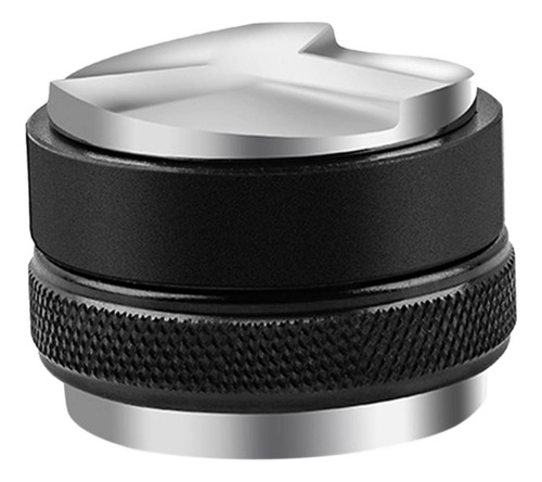 Dispensador De Polvo De Prensa Espresso 58 Mm Negro Plata