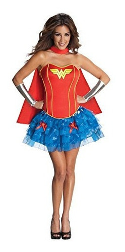 Deseos Secretos Dc Comics Wonder Woman Corset And Tutu Costu