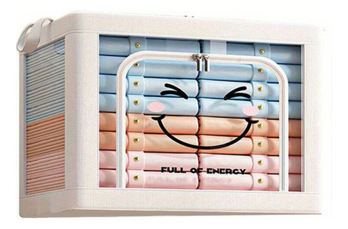 Caja Organizadora Con Cierre Multiusos Plegable Infantil Blanco Lisa