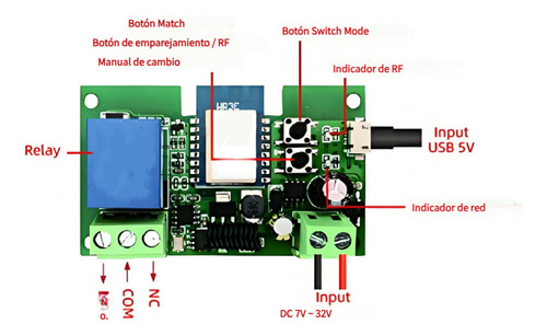 Eonspark Relevador Interruptor Inteligente Wifi Tuya/smart Life Alexa