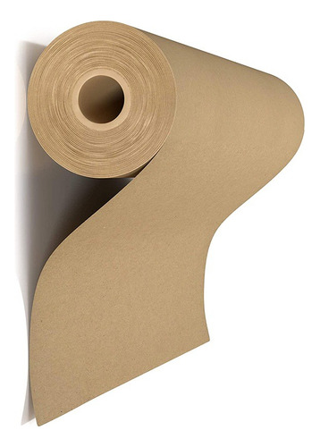 Papel Kraft Rollo Con 25 Metros Calibre 90 Caqui