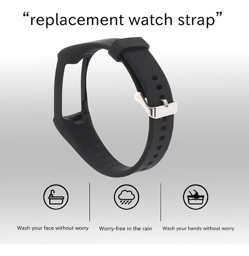 Correa De Reloj De Silicona Para Polar A360 A370 Pulsera Sil