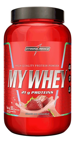 My Whey Shake De Morango Pote 900g Integralmédica