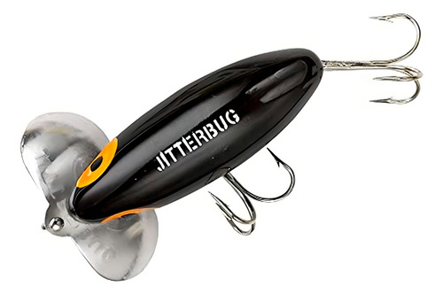 Señuelo Arbogast Jitterbug Superficie Tararira Cor Preto