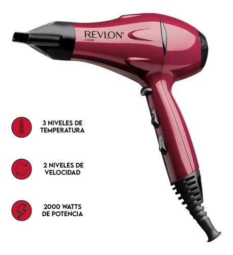 Imagen 3 de 6 de Kit Revlon Secador + Planchita Profesional Essentials Pelo