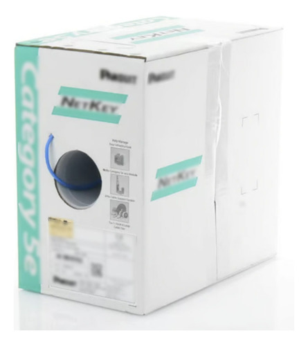 Cable Utp 305m Cobre Netkey Azul Cat 5e Panduit 4 Pares