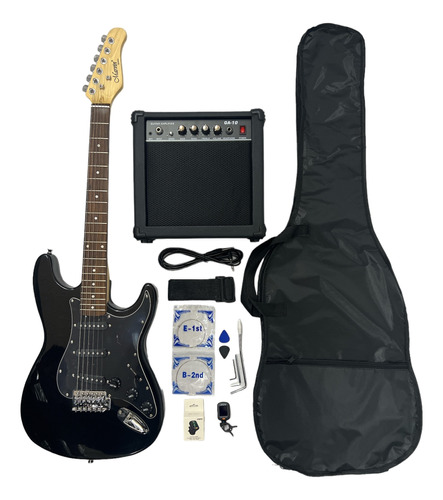 Kit Guitarra Electrica Marvin Stratocaster Amplificador 10w
