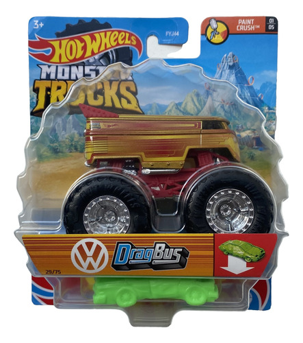 Hotwheels Monster Trucks Volkswagen Dragbus 29/75
