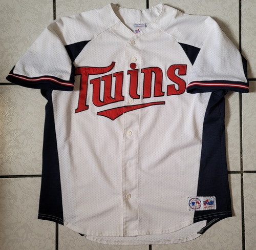 Jersey Twins Minnesot Majestic Mlb Local Bordada Xl (Usado)