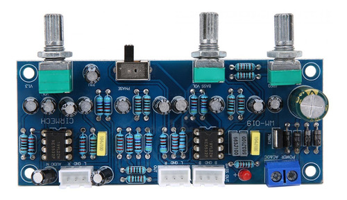 Placa De Preamplificador 2.1 Canales Filtro De Paso Bajo Ton