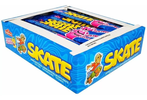 Bala Mastigável Skate Caixa C/50 - Atacado Sabores: Tutti Frutti