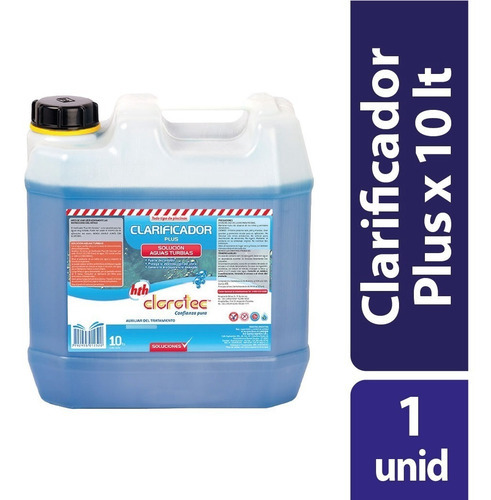 Imagen 1 de 4 de Clarificador Plus10 Lts Clorotec-decantador Limpieza Pileta
