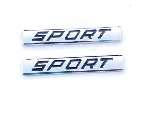 Par Emblemas Insignias Sport Para Lateral Metálica 