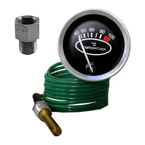 Kit Relogio Temperatura Redondo Cabo 2mts C/ Niple - 12m