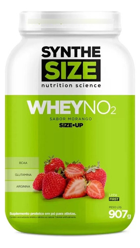 No2 Whey Protein 907g Pote Morango Synthesize