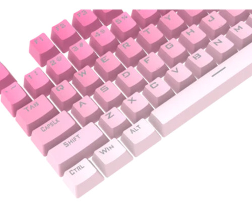 Keycaps Redragon Scarab A130-pbt, Color Rosa Rosa Español Latinoamérica