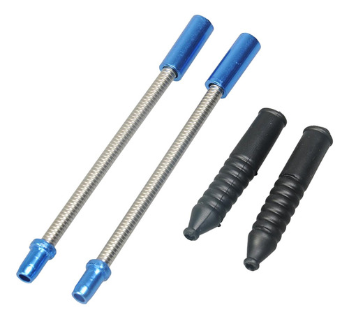6 Bicicleta V Freno Fideos Guía De Cable Tubo De Goma Azul