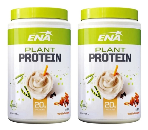 2 Plant Protein Ena Proteina Vegana Vegetal 375 Grs